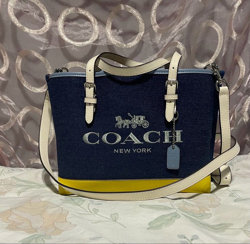 Coach Bags | Coach Mollie Tote 25|Blue|Premium Quality|