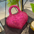 Crystal Heart Handbag| Pink