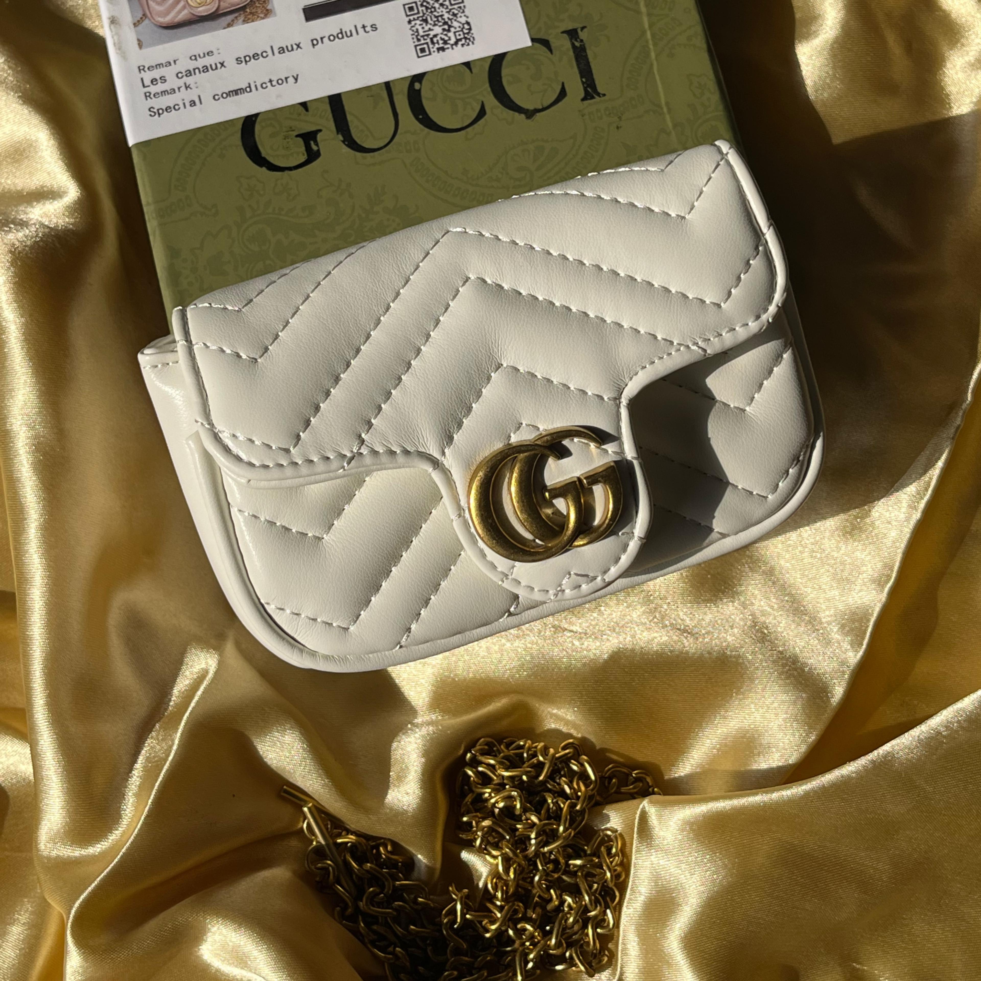 Gucci GG Marmont Super Mini Bag| White