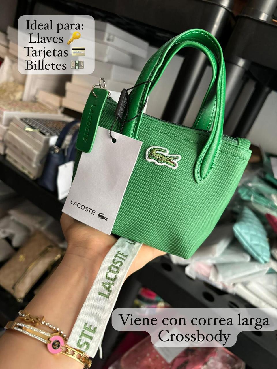 Lacoste Mini Crossbody Bag| Green